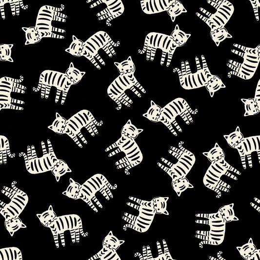 Ruby Star Society-Meow Black-fabric-gather here online