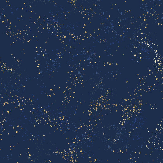 Ruby Star Society-REMNANT: Speckled, 105M Metallic Navy 30% OFF 1.88 YDS-fabric remnant-gather here online