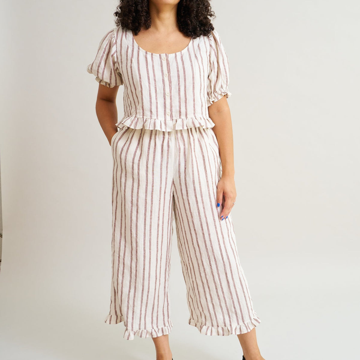 Matchy Matchy Sewing Club-Ruffle Brunch Set Pattern - PDF DOWNLOAD-sewing pattern-gather here online