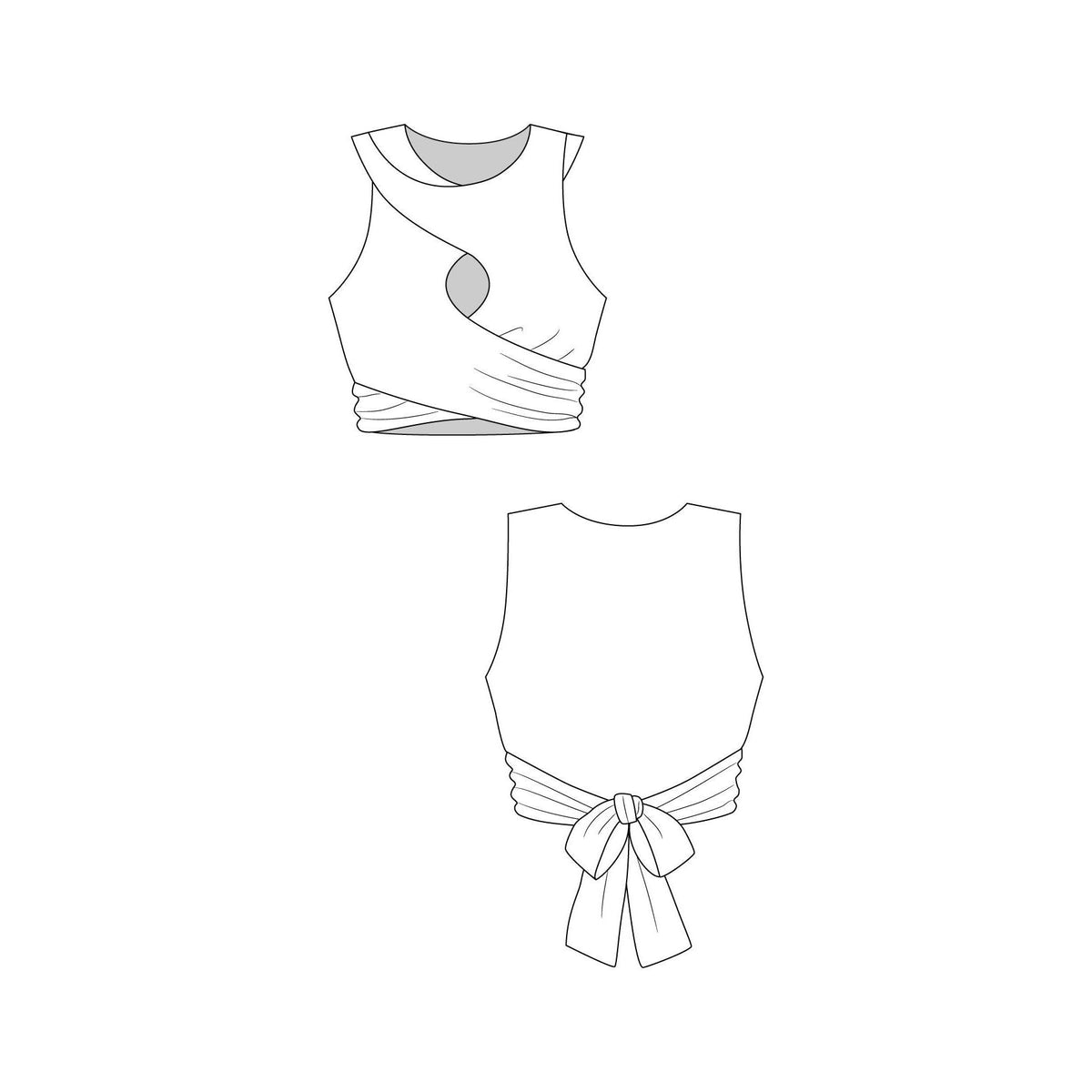 Named Clothing-Sisko Interlace Dress & Top Pattern - PDF DOWNLOAD-sewing pattern-gather here online