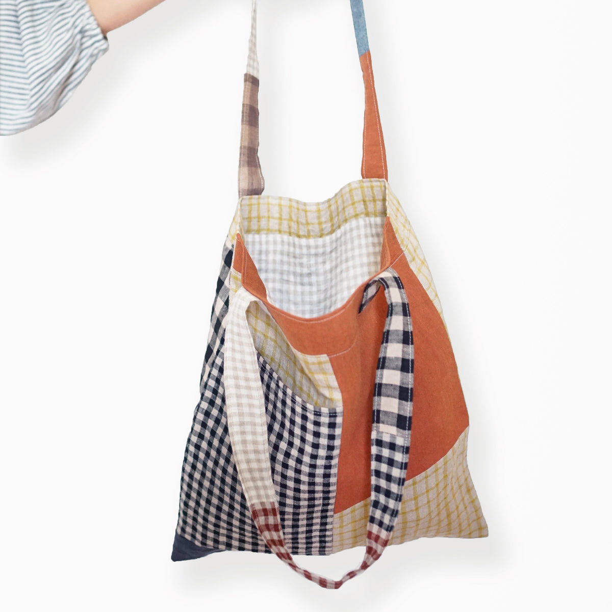 Matchy Matchy Sewing Club-Stash Pocket Tote Pattern - PDF DOWNLOAD-sewing pattern-gather here online