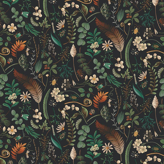 Dear Stella-Nocturnal Bloom Midnight-fabric-gather here online
