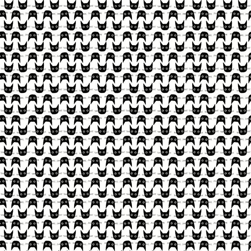 Dear Stella-Cat Heads-fabric-gather here online