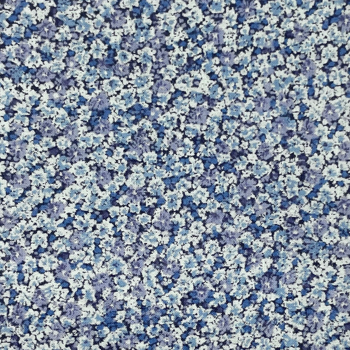 Sevenberry-Tiny Cluster Floral Blue on Cotton Lawn-fabric-gather here online