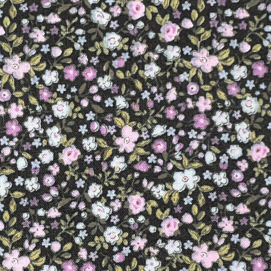 Sevenberry-Tiny Purple Floral Phantom on Cotton Lawn-fabric-gather here online