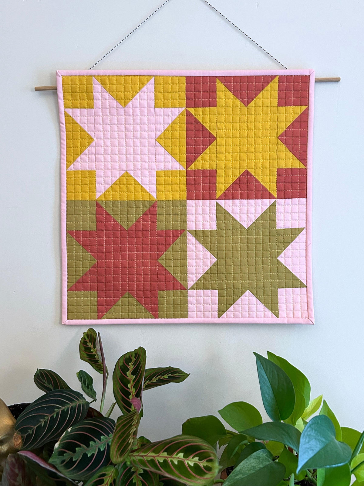 gather here classes-Sawtooth Star Mini Quilt - 2 sessions-class-gather here online