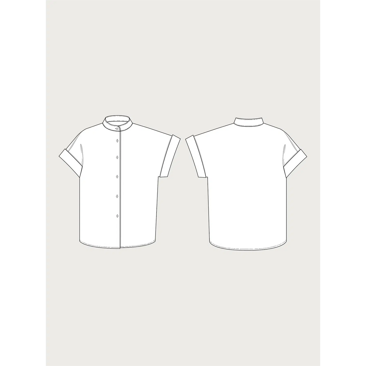 Assembly Line-Cap Sleeve Shirt Pattern-sewing pattern-gather here online