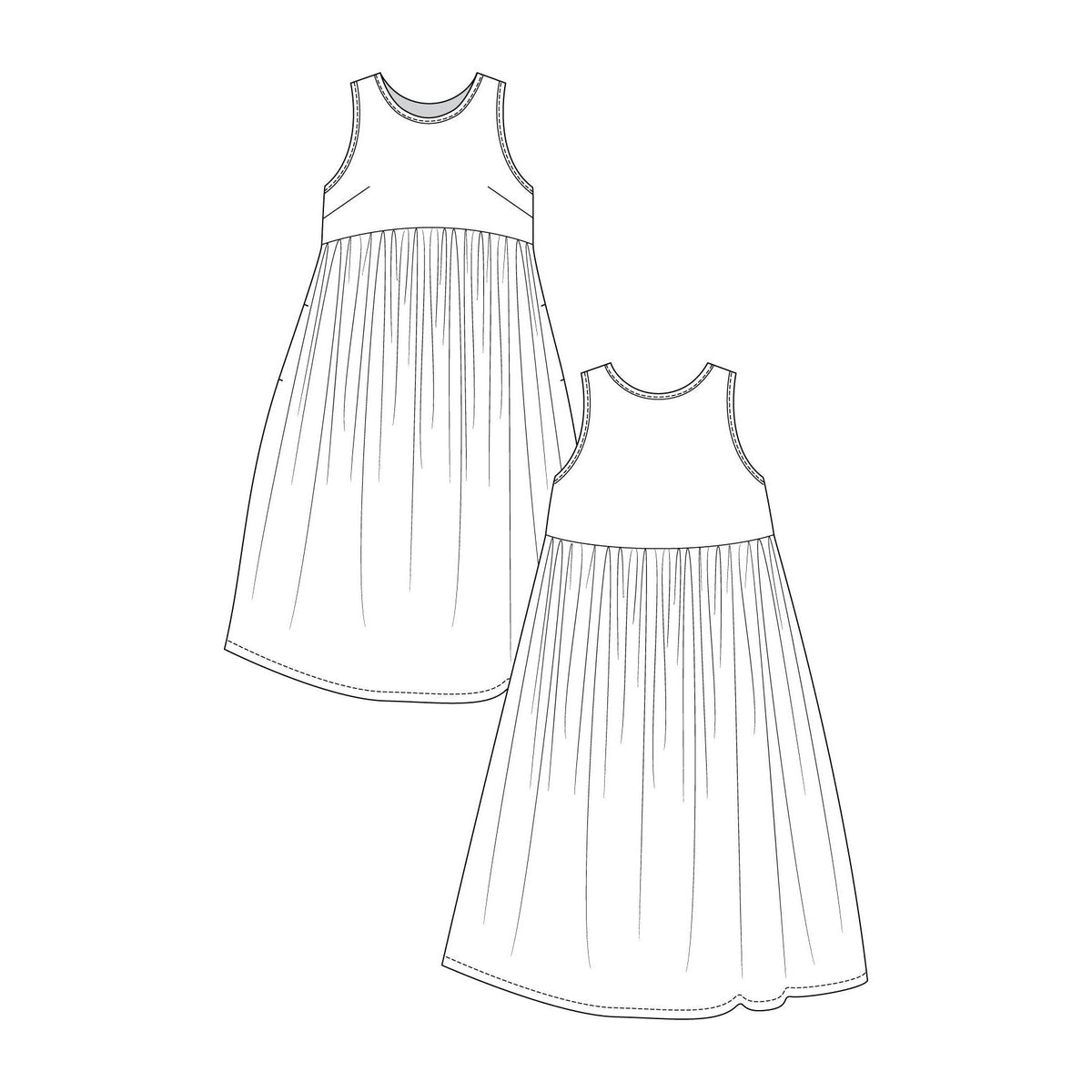 Named Clothing-Taimi Dress & Top Pattern - PDF DOWNLOAD-sewing pattern-gather here online