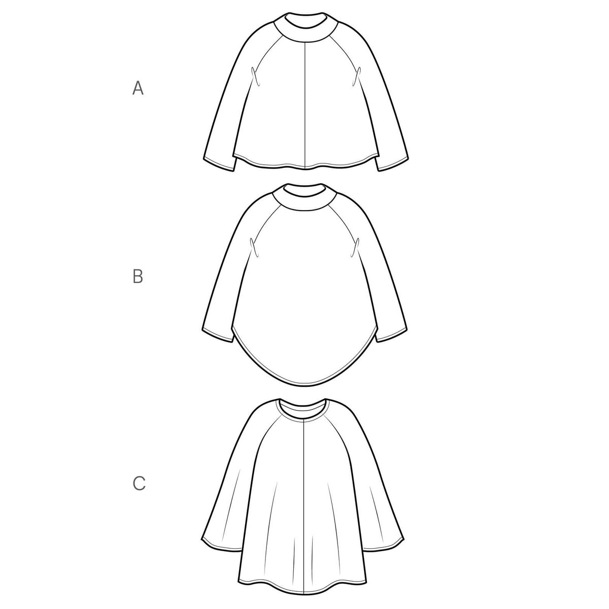 The Maker's Atelier-The Flared Tunic & Top Pattern - PDF DOWNLOAD-sewing pattern-gather here online