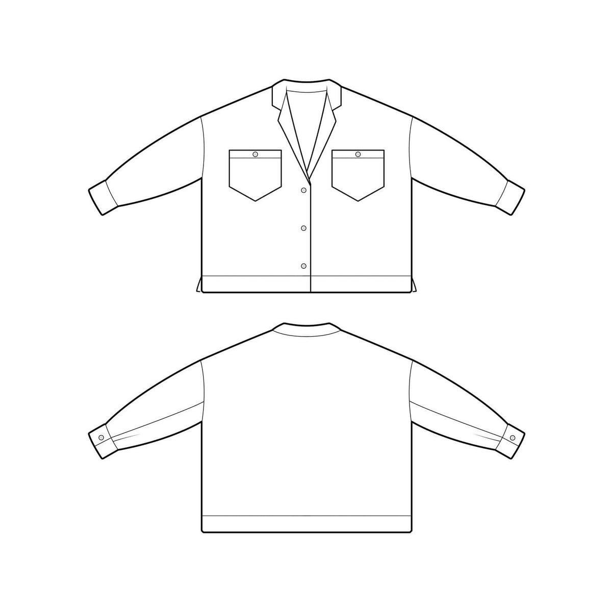 The Maker's Atelier-The Lounge Shirt Pattern - PDF DOWNLOAD-sewing pattern-gather here online