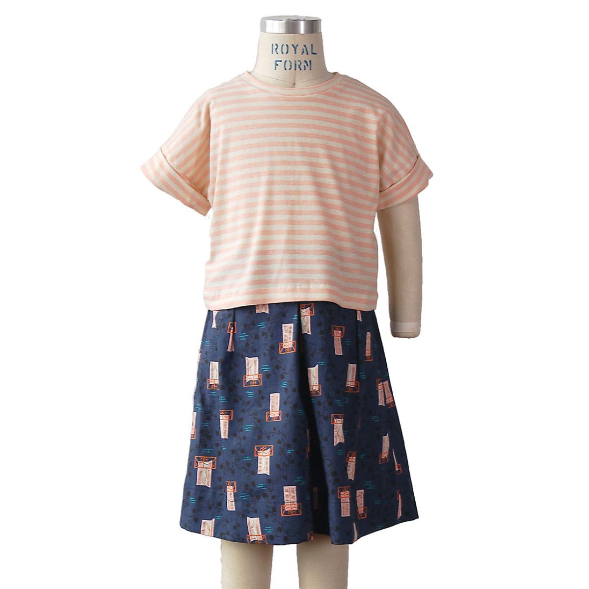 oliver + s-Lunch Box Tee & Culottes Pattern - PDF DOWNLOAD-sewing pattern - kids-gather here online
