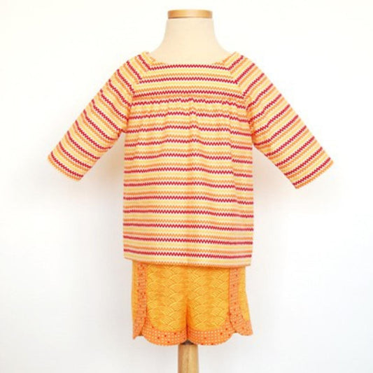 oliver + s-Class Picnic Blouse & Shorts Pattern - PDF DOWNLOAD-sewing pattern - kids-gather here online