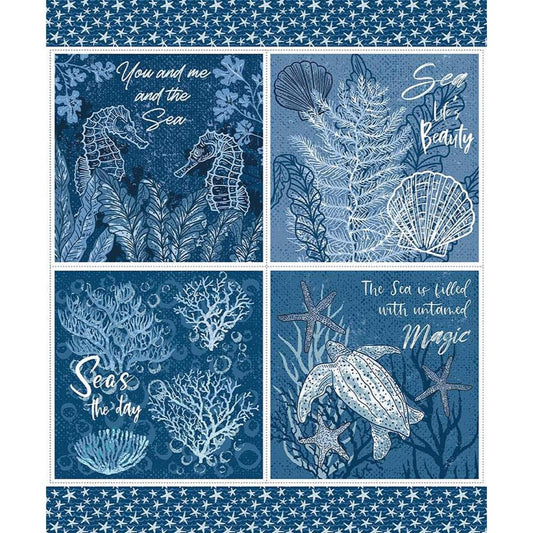 Riley Blake Designs-Seas The Day Panel-fabric panel-gather here online