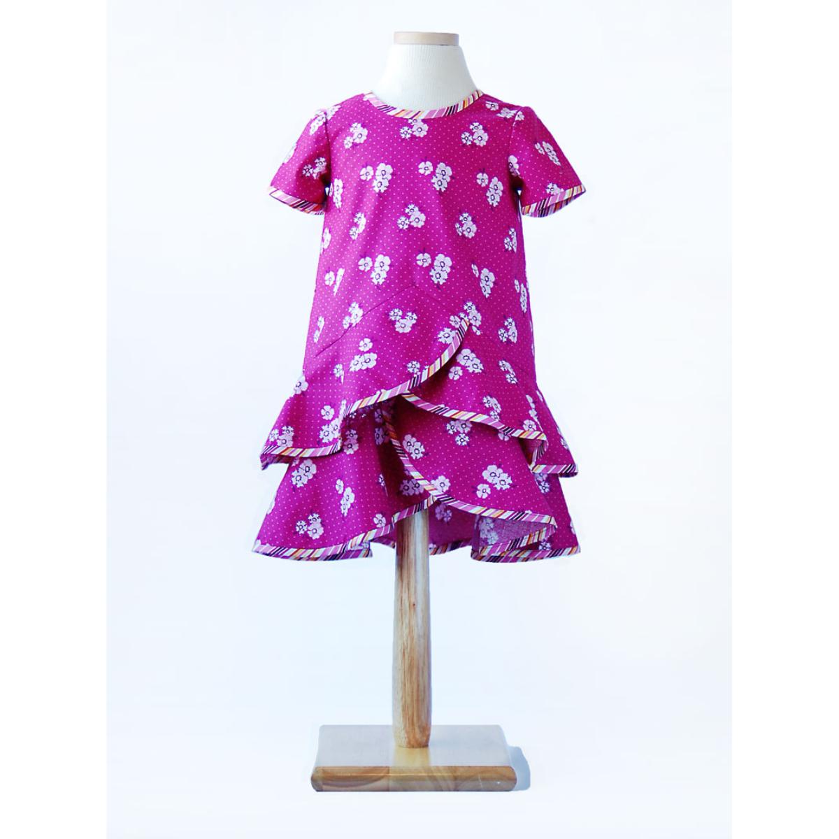 oliver + s-Pinwheel Tunic & Slip Dress Pattern - PDF DOWNLOAD-sewing pattern - kids-gather here online