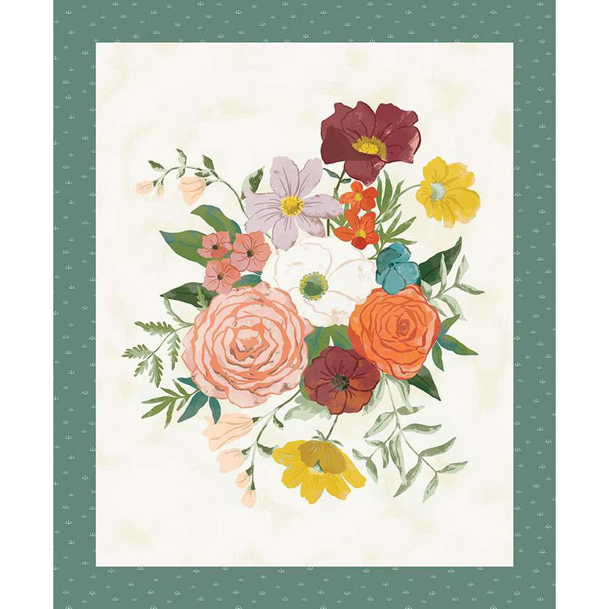 Riley Blake Designs-Bouquet Panel-fabric panel-gather here online