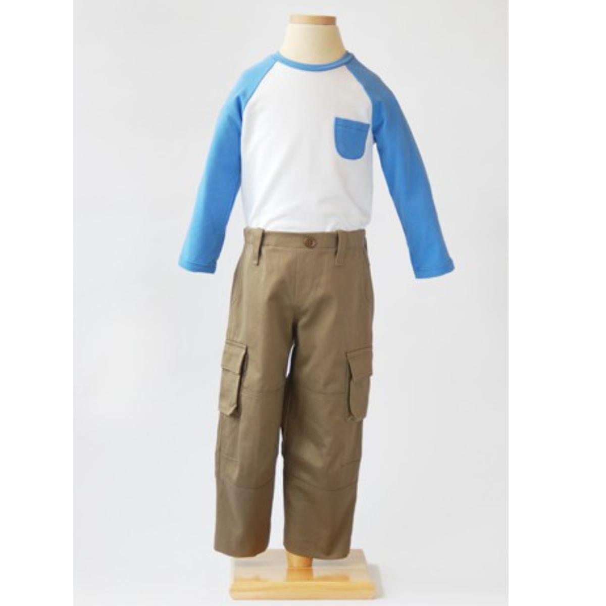 oliver + s-Field Trip Cargo Pants & Raglan T-Shirt Pattern - PDF DOWNLOAD-sewing pattern - kids-gather here online