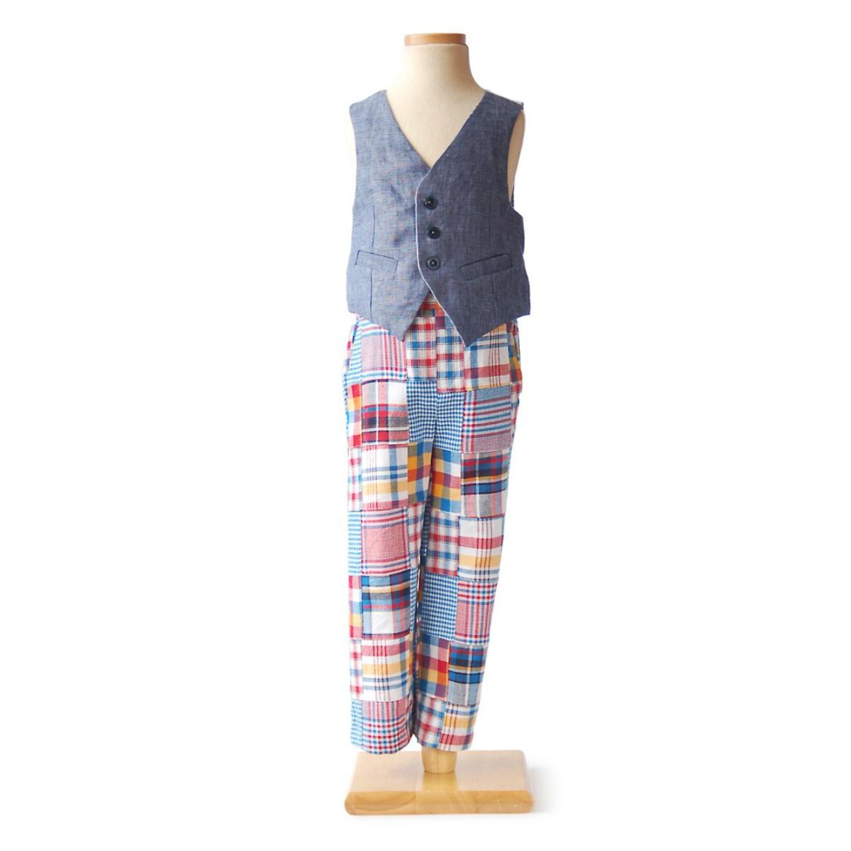 oliver + s-Art Museum Vest & Trousers Pattern - PDF DOWNLOAD-sewing pattern - kids-gather here online