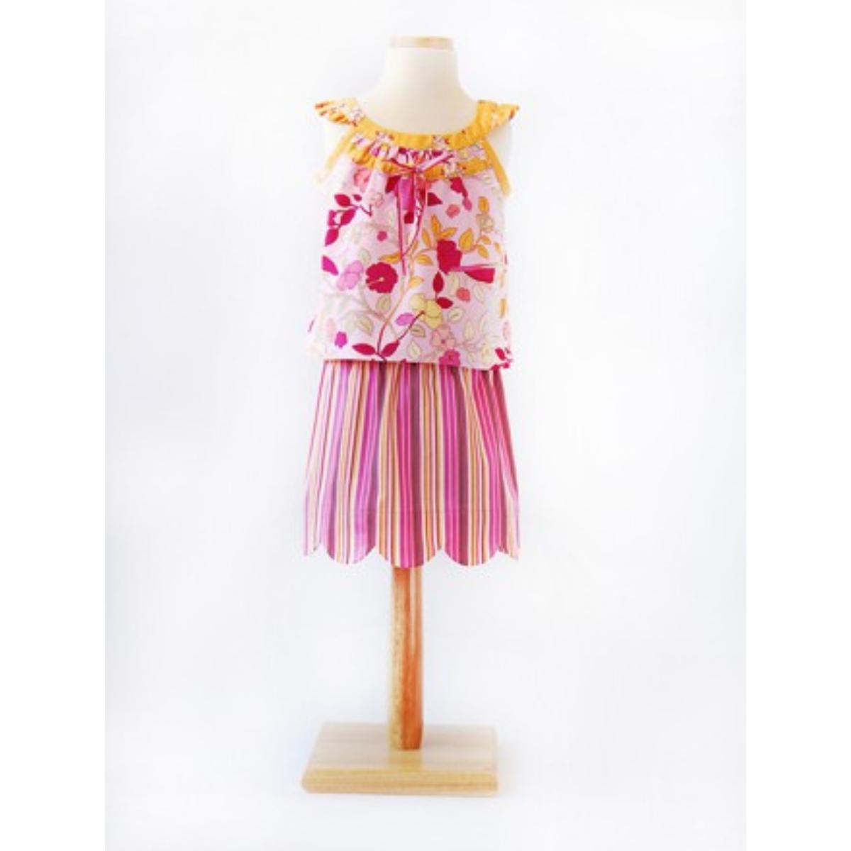 oliver + s-Badminton Skort, Top & Dress Pattern - PDF DOWNLOAD-sewing pattern - kids-gather here online