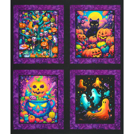 Robert Kaufman-Bright Frights Panel-fabric panel-gather here online