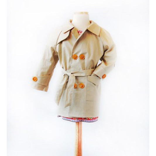 oliver + s-Secret Agent Trench Coat Pattern - PDF DOWNLOAD-sewing pattern - kids-gather here online