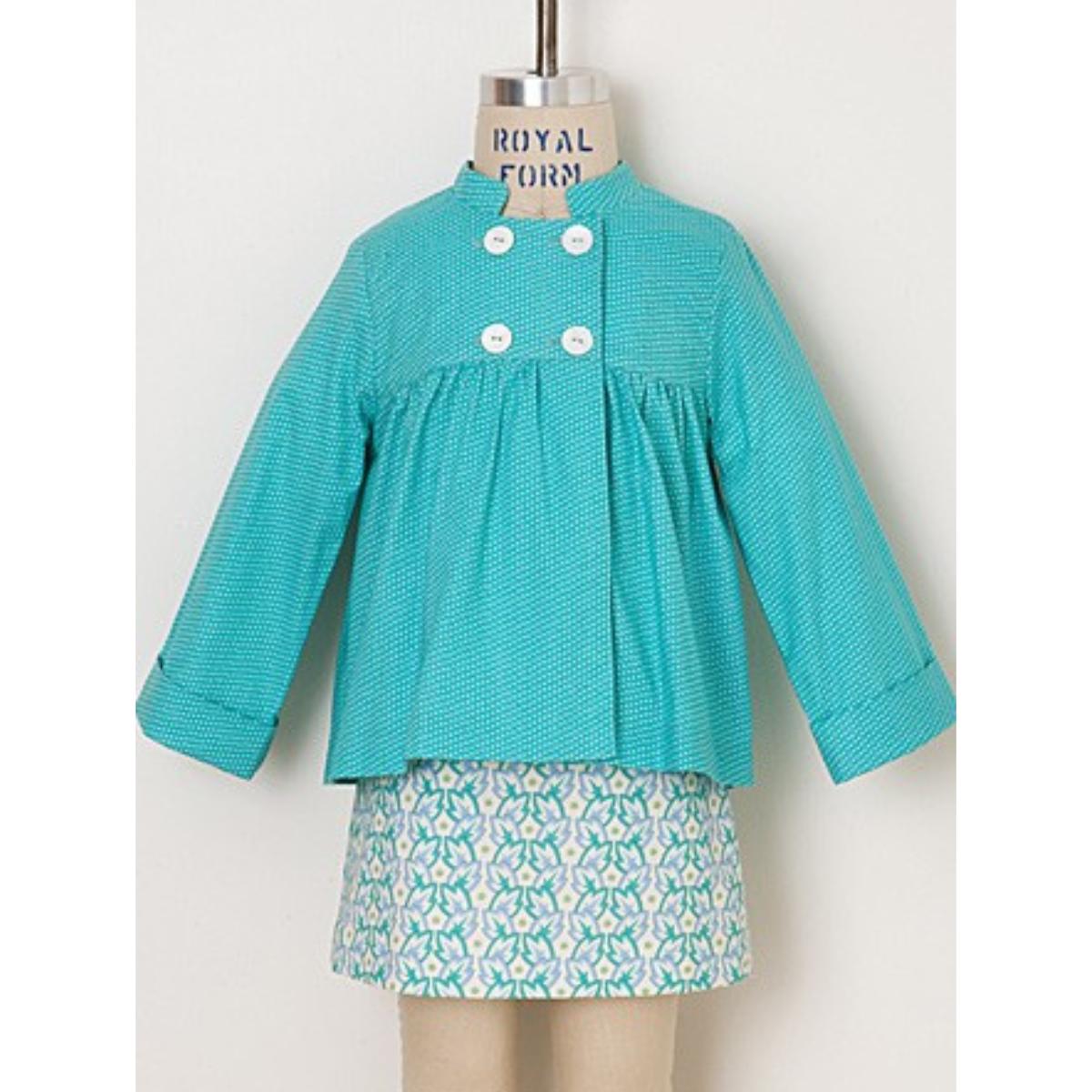 oliver + s-Sunday Brunch Jacket & A-Line Skirt Pattern - PDF DOWNLOAD-sewing pattern - kids-gather here online
