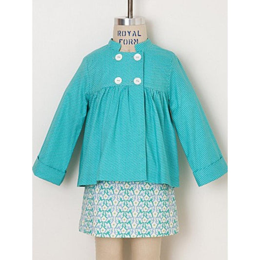 oliver + s-Sunday Brunch Jacket & A-Line Skirt Pattern - PDF DOWNLOAD-sewing pattern - kids-gather here online
