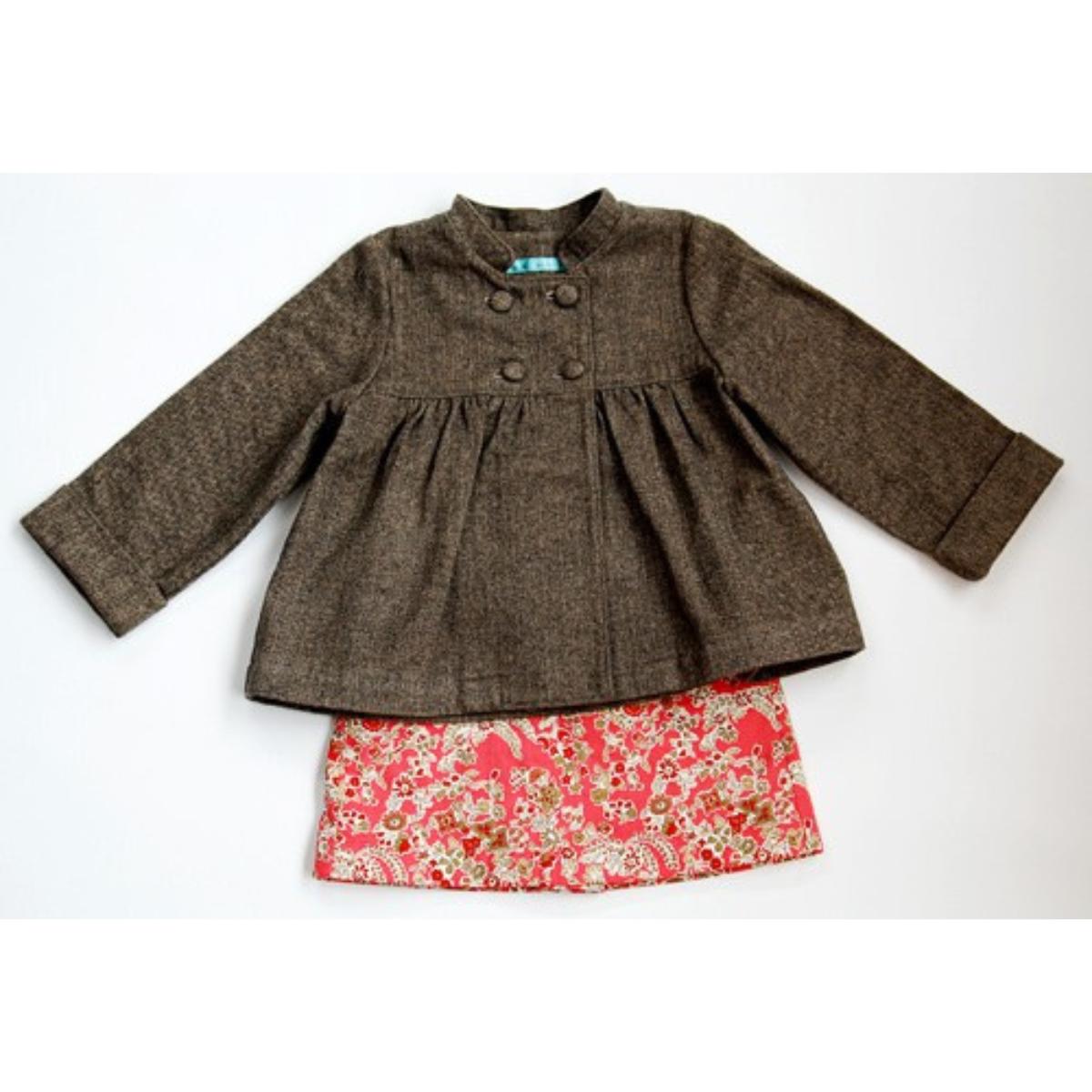 oliver + s-Sunday Brunch Jacket & A-Line Skirt Pattern - PDF DOWNLOAD-sewing pattern - kids-gather here online