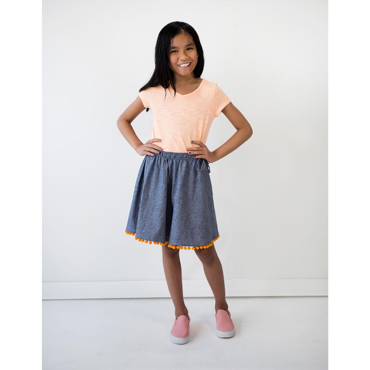 oliver + s-Swingset Skirt Pattern - PDF DOWNLOAD-sewing pattern - kids-gather here online