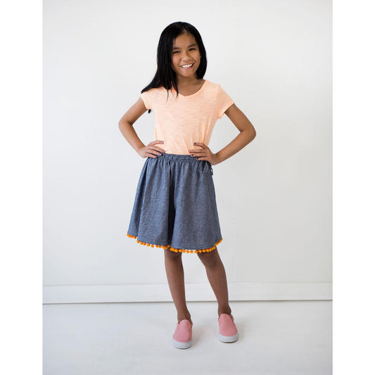 oliver + s-Swingset Skirt Pattern - PDF DOWNLOAD-sewing pattern - kids-gather here online