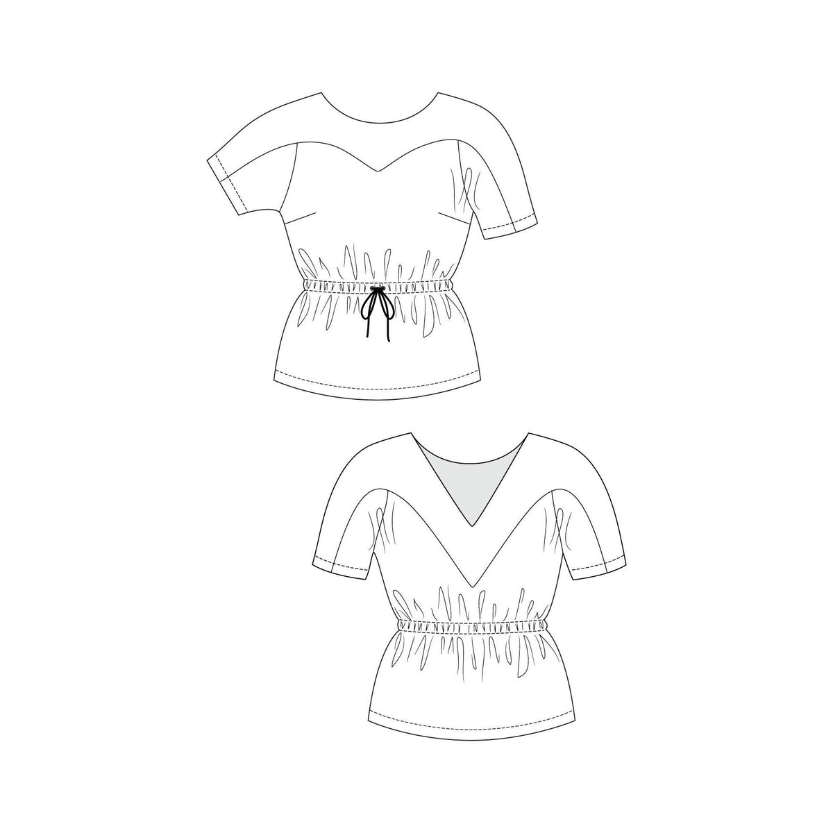 Named Clothing-Valo Dress & Top Pattern - PDF DOWNLOAD-sewing pattern-gather here online