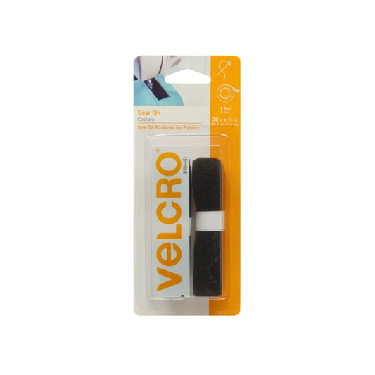 velcro-Velcro, Sew-On: 30x3/4 inch Black-sewing notion-gather here online