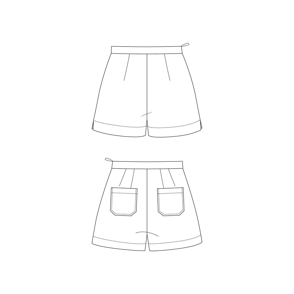 Named Clothing-Verso Trousers & Shorts Pattern - PDF DOWNLOAD-sewing pattern-gather here online