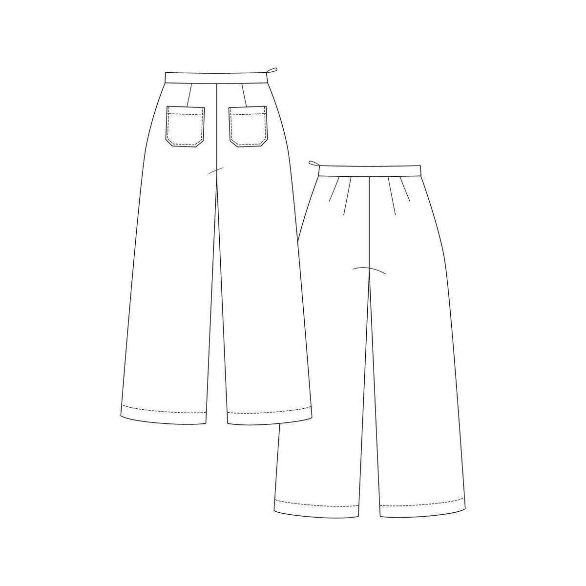 Named Clothing-Verso Trousers & Shorts Pattern - PDF DOWNLOAD-sewing pattern-gather here online