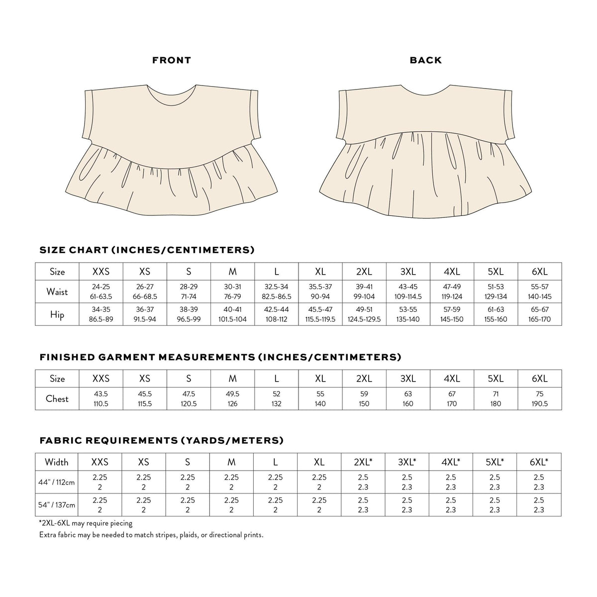 Matchy Matchy Sewing Club-Wave Float Top Pattern - PDF DOWNLOAD-sewing pattern-gather here online