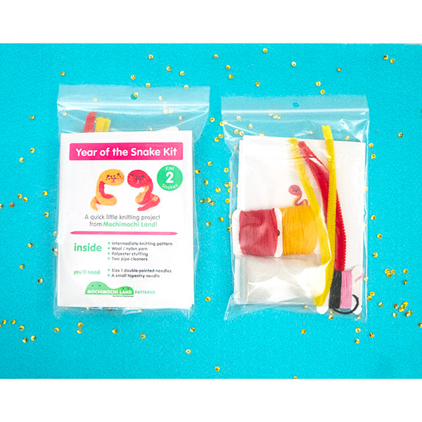 MochiMochi Land-Tiny Year of the Snake Kit-knitting / crochet kit-gather here online