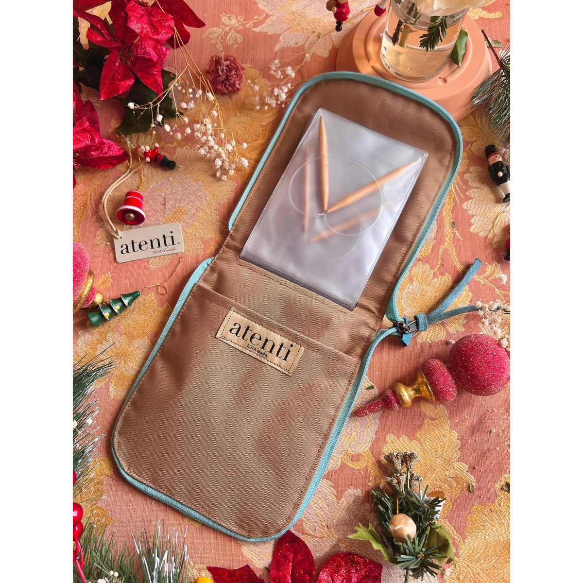 Atenti-Mamallama Circular Case - Grey-craft organizer-gather here online