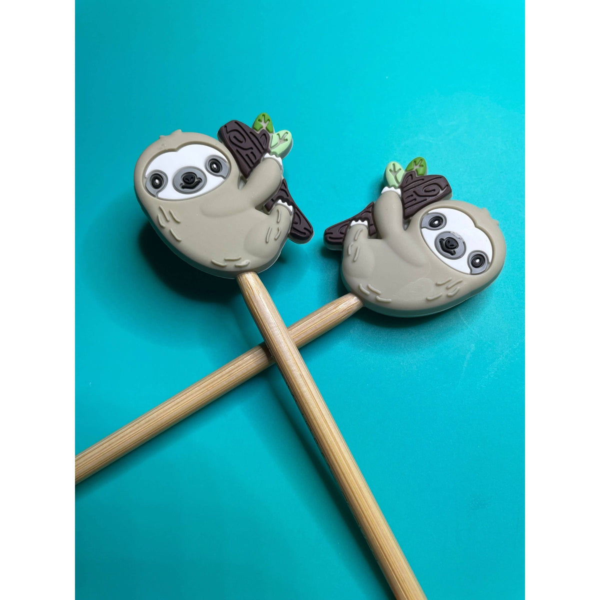 Comma Craft Co-Kawaii Sloth Knitting Needle Point Protectors-knitting notion-gather here online
