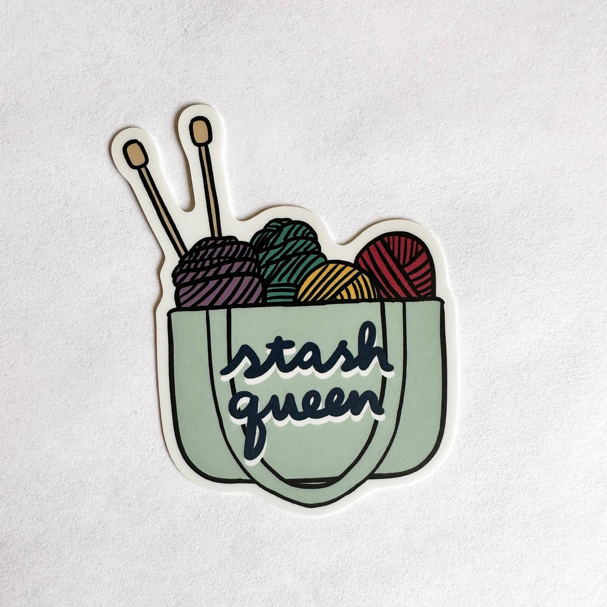 Made by Nilina-Stash Queen Vinyl Sticker-sticker-gather here online