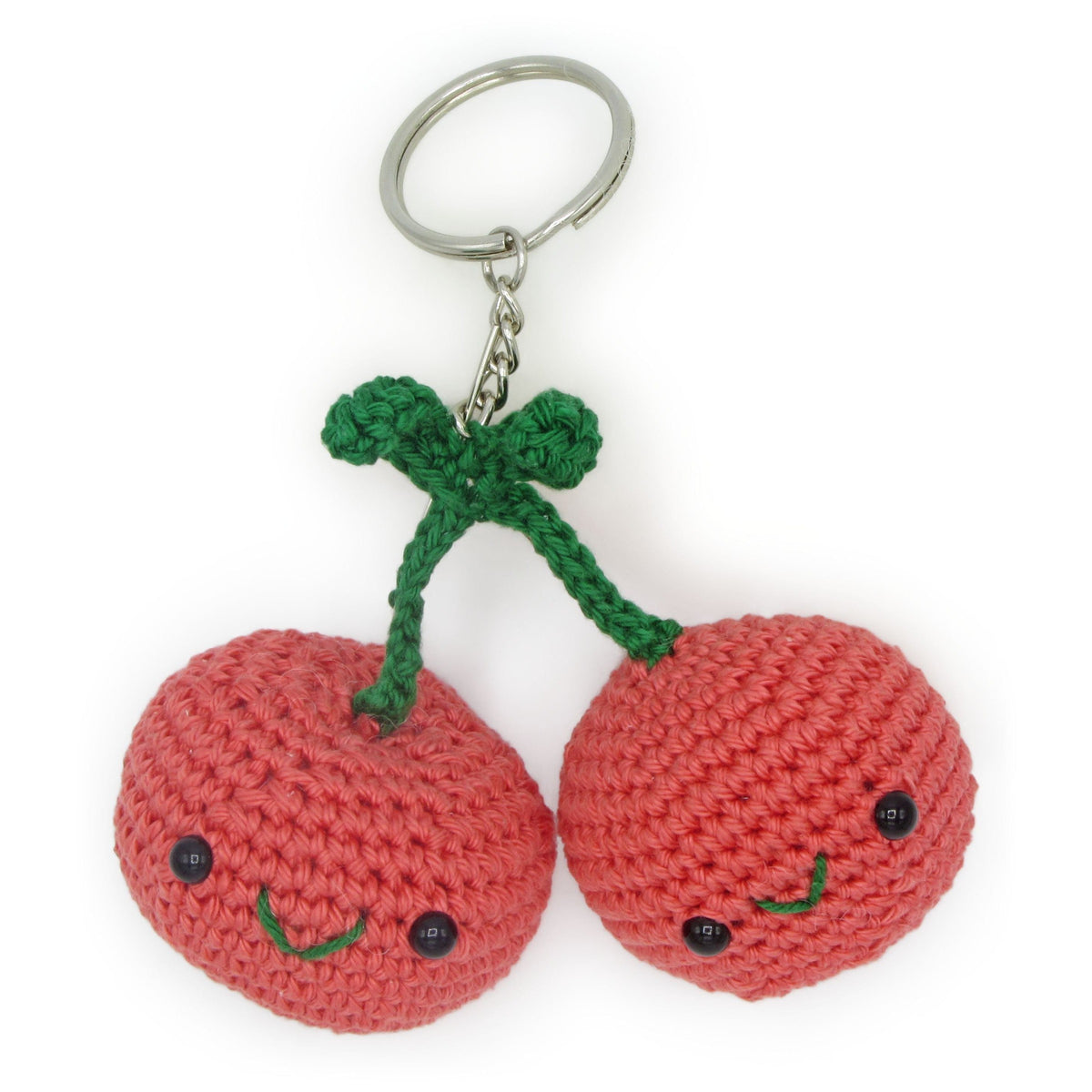 Hardicraft-DIY Crochet Kit - Cherries Keychain-knitting / crochet kit-gather here online