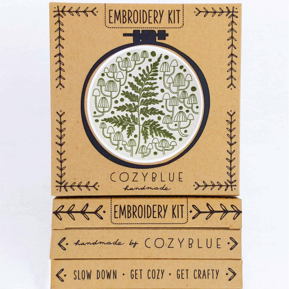 CozyBlue-Fern + Friends Embroidery Kit-embroidery kit-gather here online