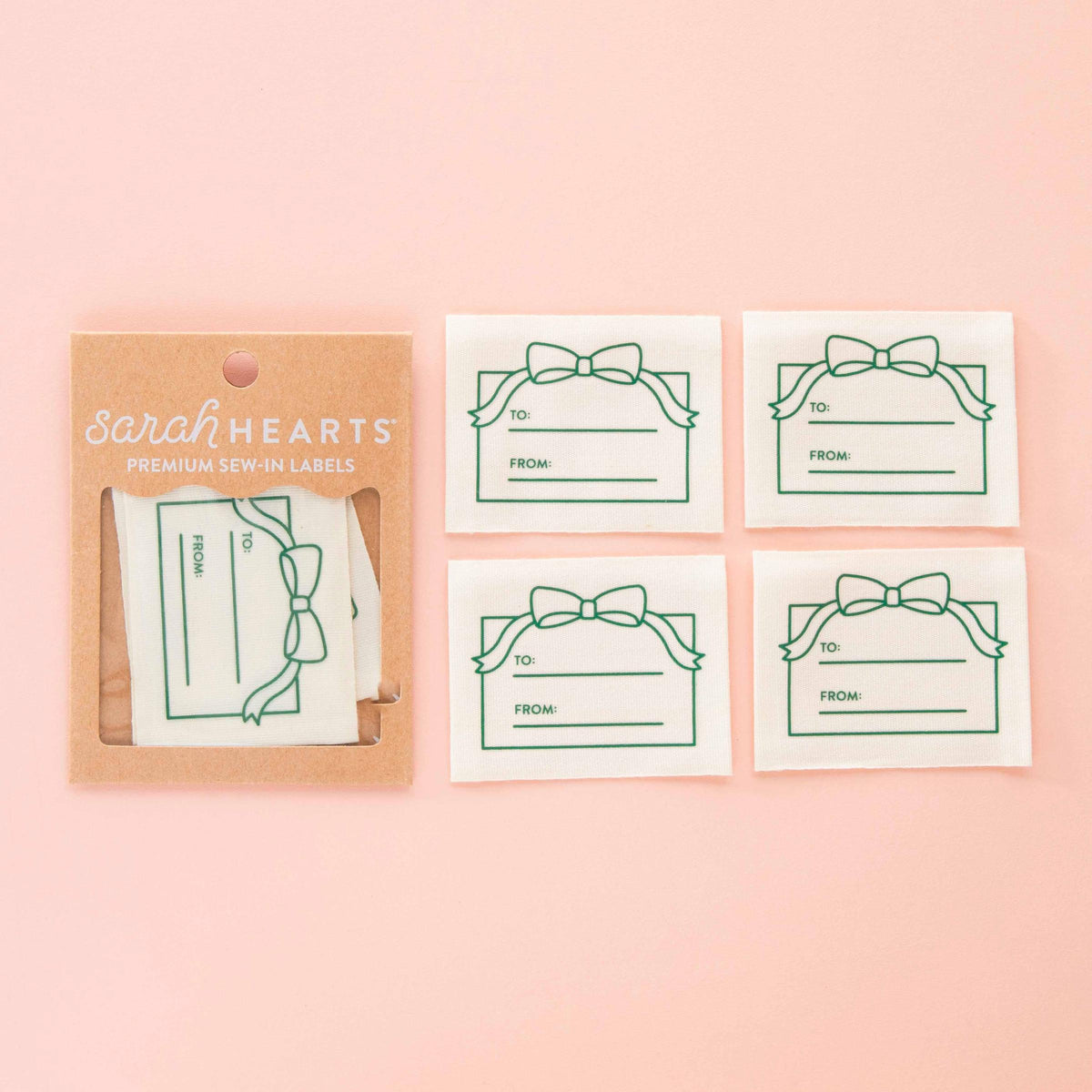 Sarah Hearts-To-From Gift Organic Cotton Write In Sewing Labels-sewing notion-gather here online
