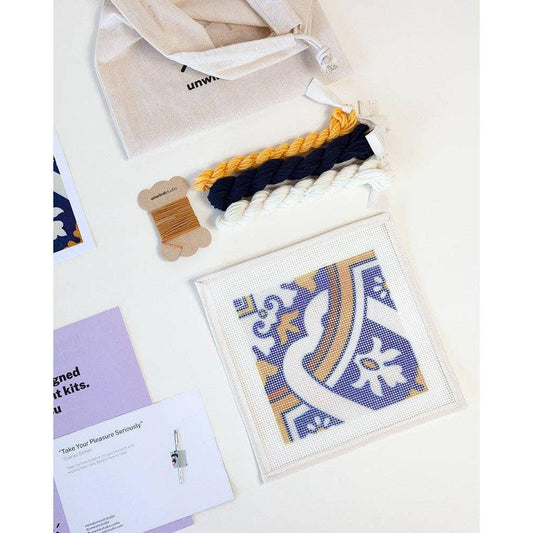 Unwind Studio-Portuguese Tiles Needlepoint Kit - Cedofeita-embroidery kit-gather here online