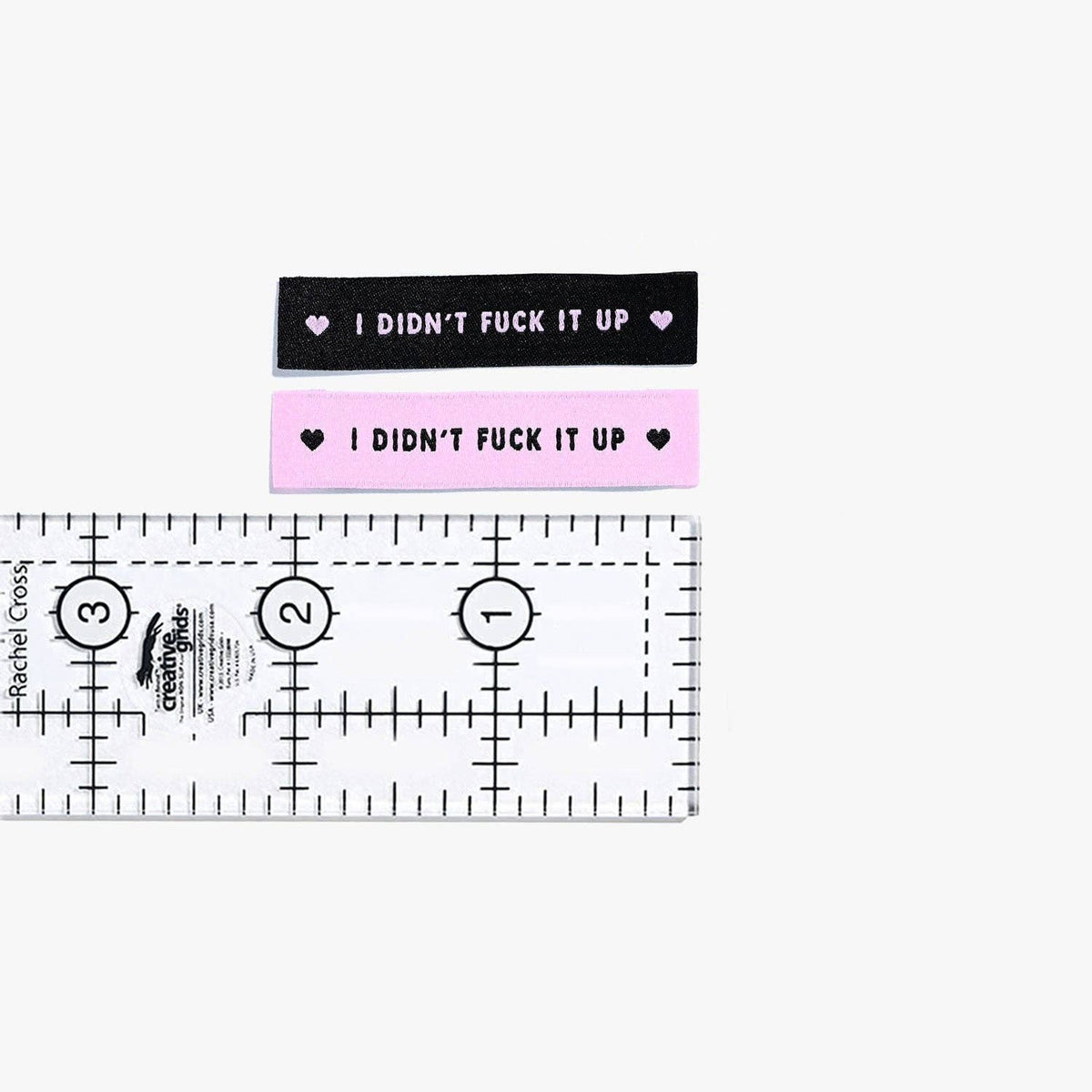 Kylie and The Machine-I Didn't Fuck It Up Woven Sew-In Labels-sewing notion-gather here online