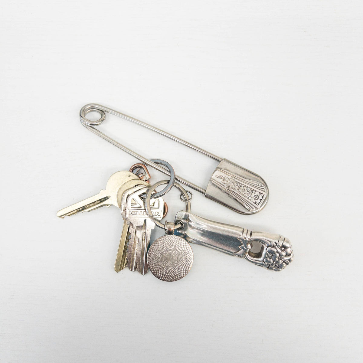 Giant Safety Pin Keychain
