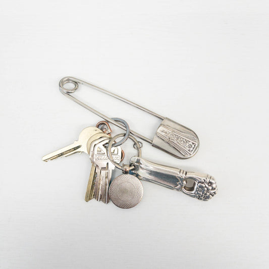 Giant Safety Pin Keychain