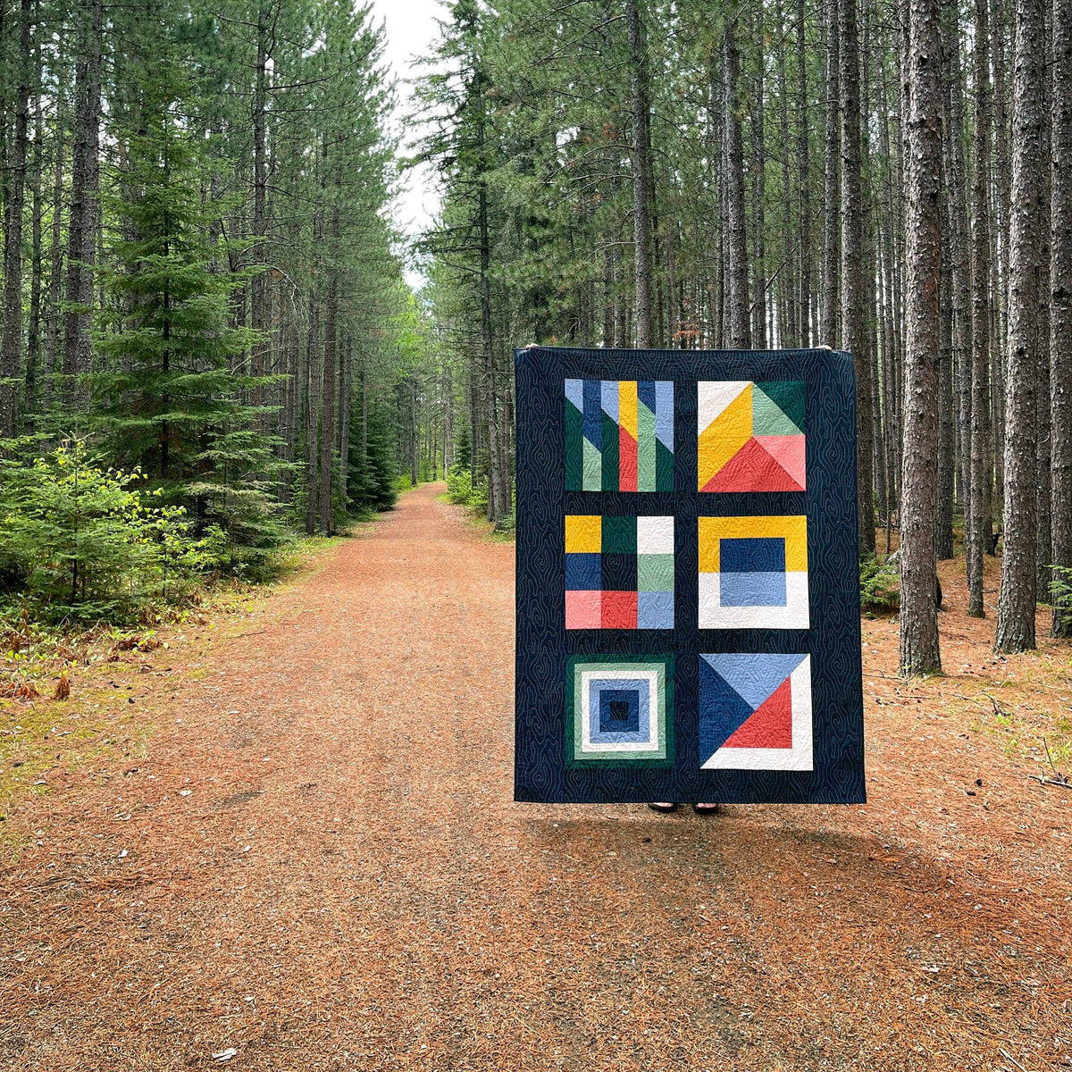 The Blanket Statement-Boreal Forest Quilt Pattern-quilting pattern-gather here online