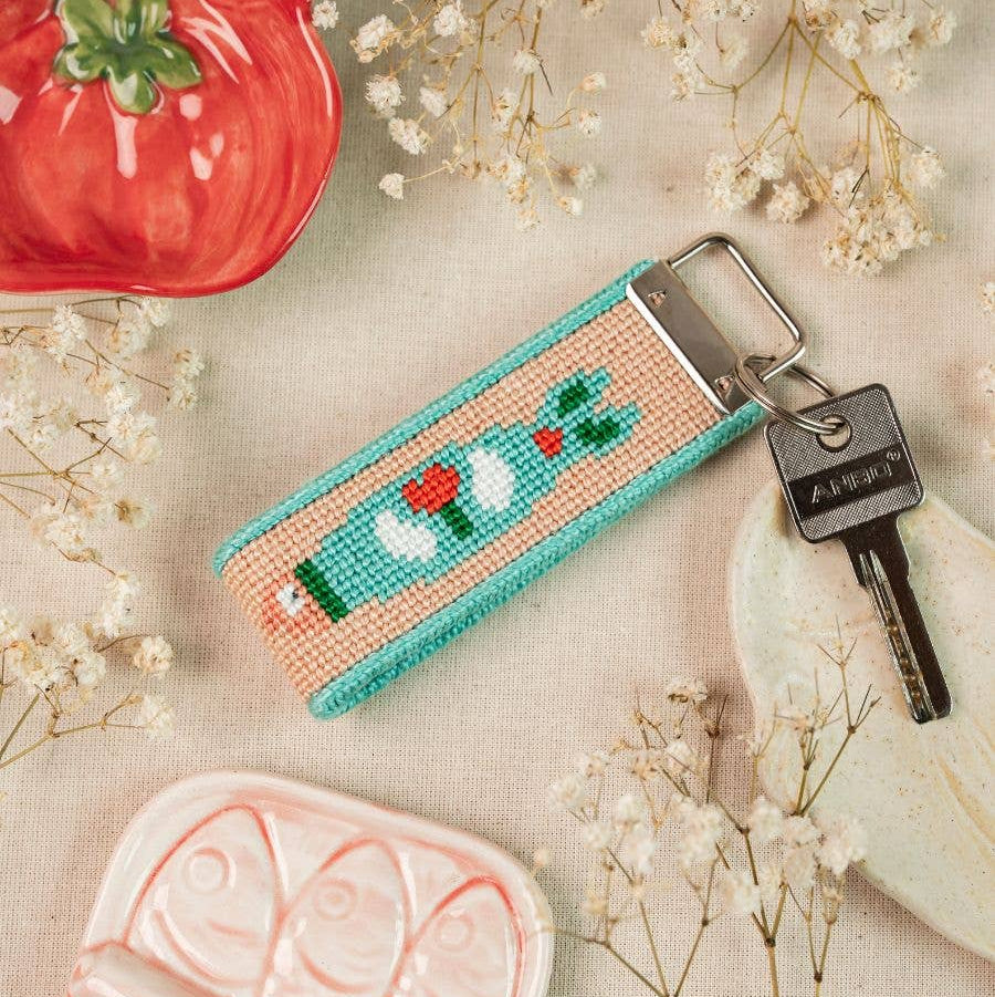 Unwind Studio-Portuguese Sardine Key Fob Needlepoint Kit-xstitch kit-gather here online