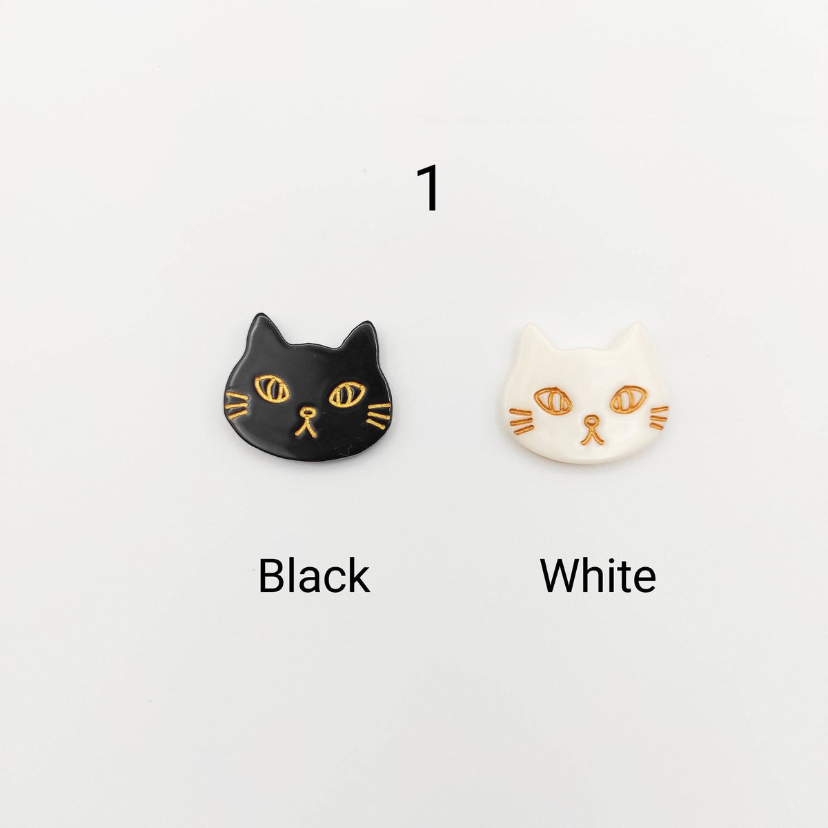 SCwholeworks-Cat Magnetic Needle Minder - White-embroidery notion-gather here online