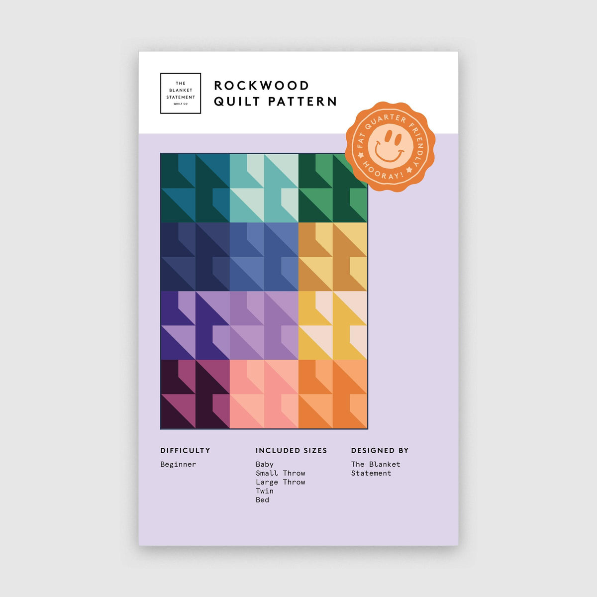 The Blanket Statement-Rockwood Quilt Pattern-quilting pattern-gather here online