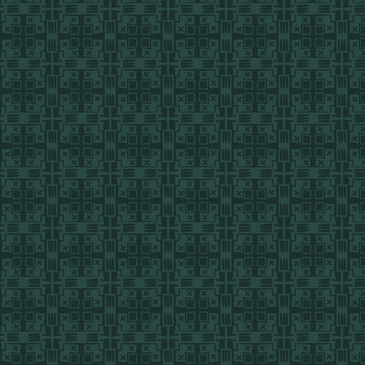 Cotton + Steel-Desert Plaid Cyan Unbleached-fabric-gather here online